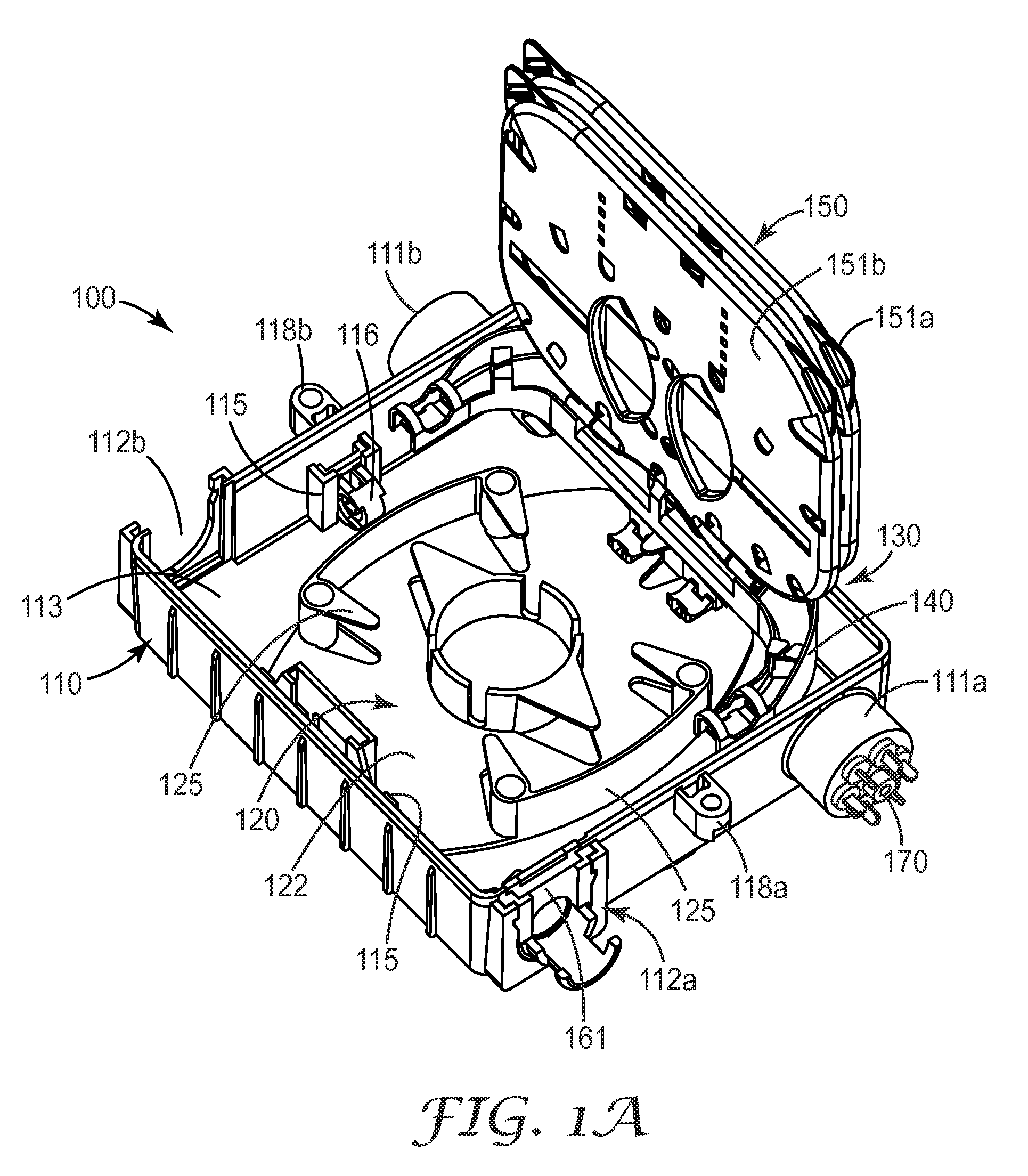 Fiber distribution enclosure with extractable organizer