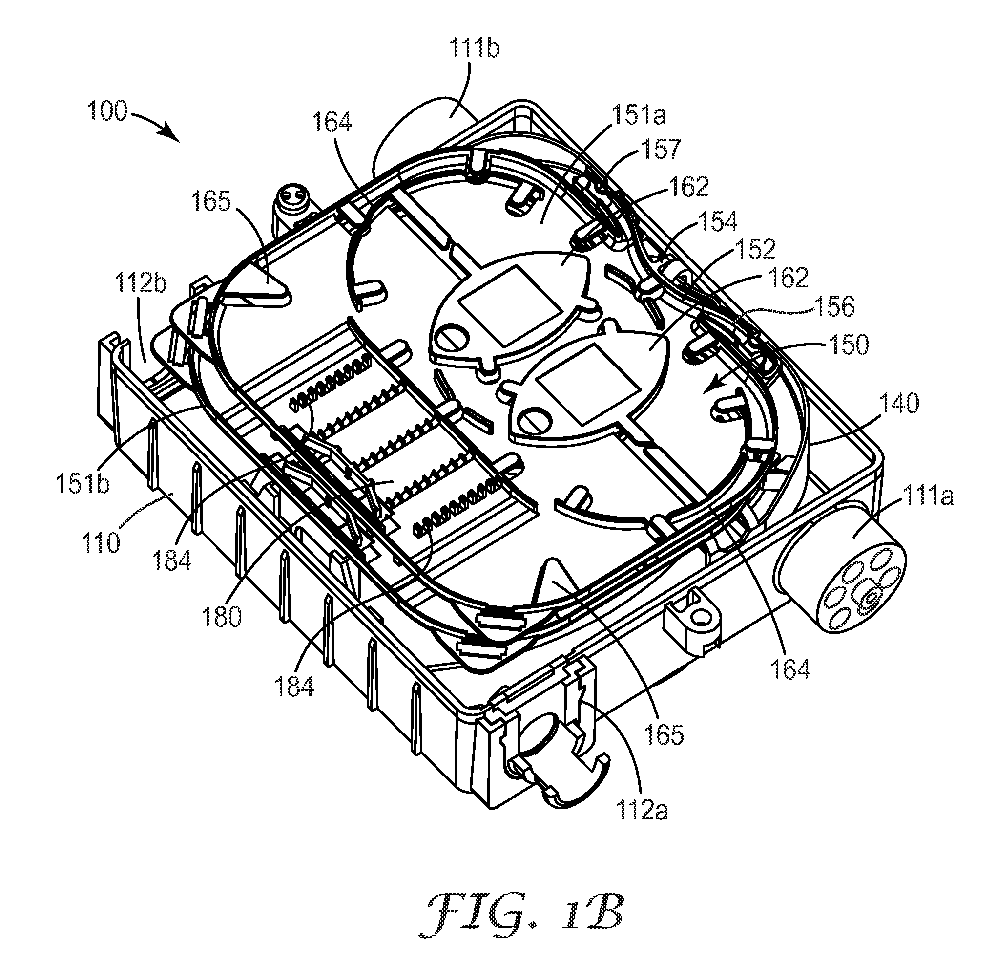 Fiber distribution enclosure with extractable organizer