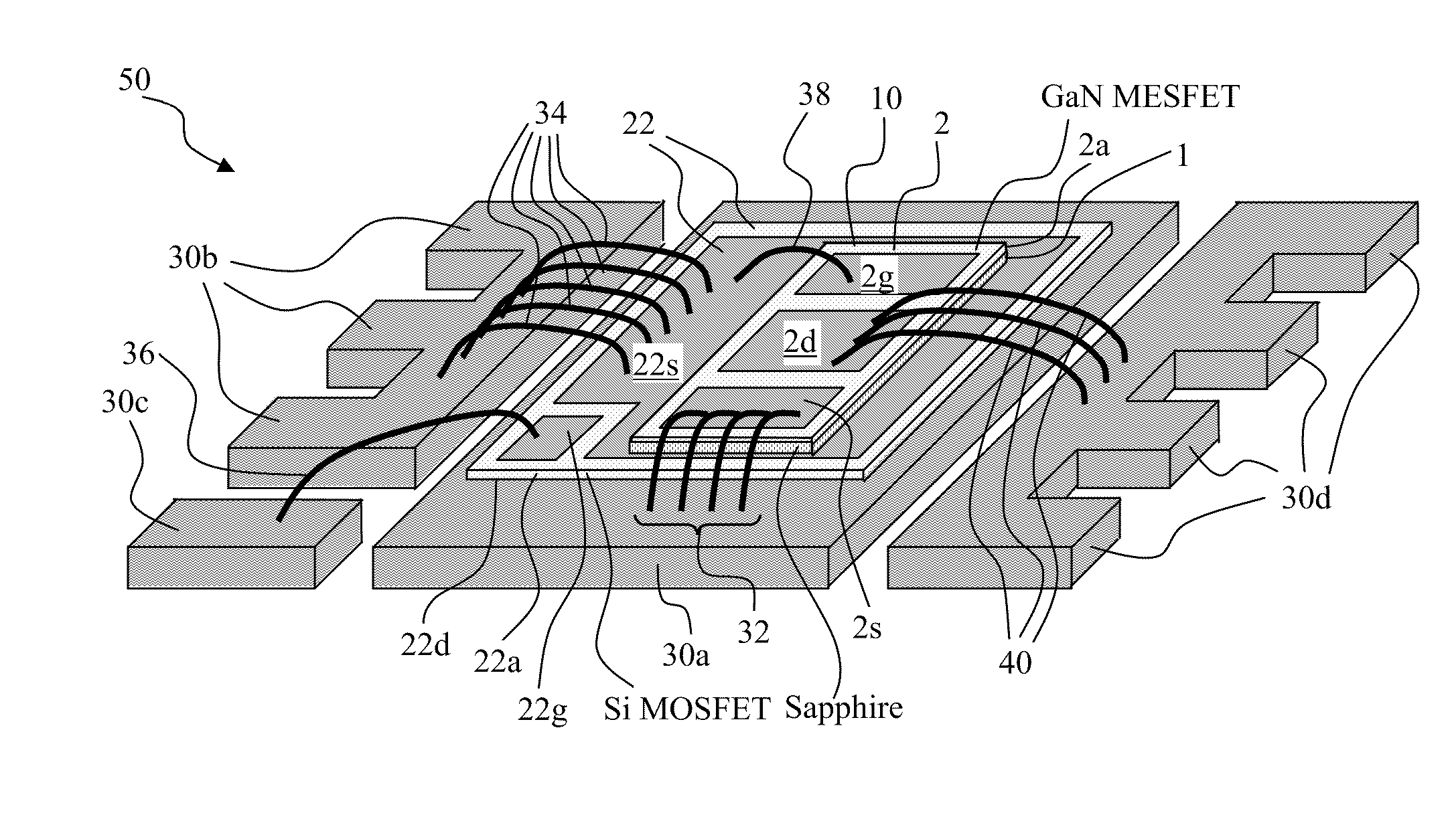 Hybrid Packaged Gate Controlled Semiconductor Switching Device Using GaN MESFET