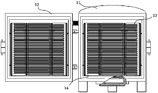 Sintering furnace for composite reinforcing material used for production of silicon aerogel thermal insulation felt