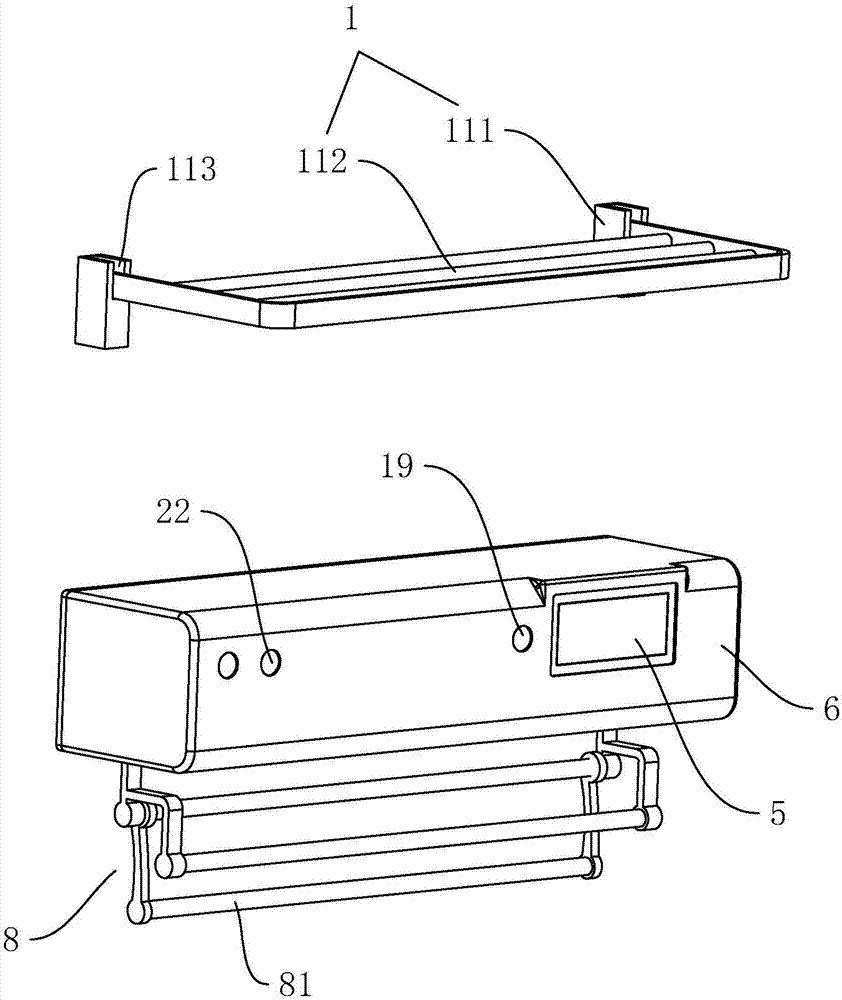 Intelligent towel rack with drying and sterilization functions