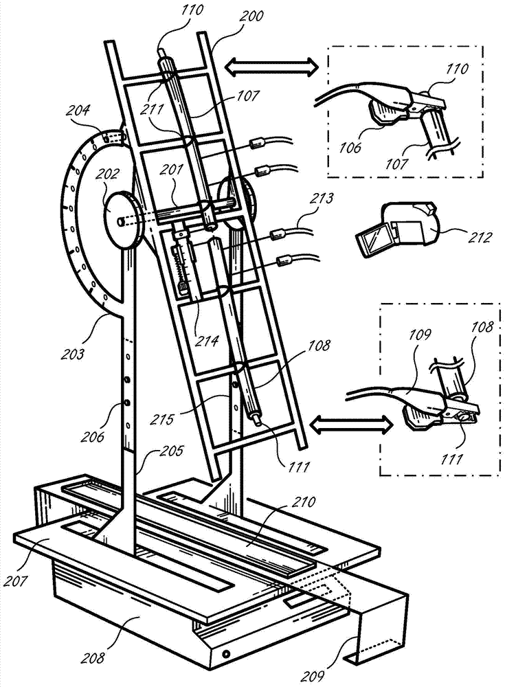 A test device for cable heating and combustion characteristics under simulated fault arc action