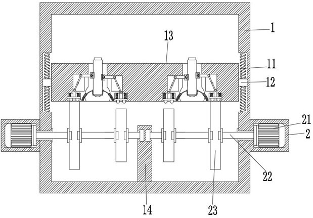 Biotechnology experiment oscillation blending device