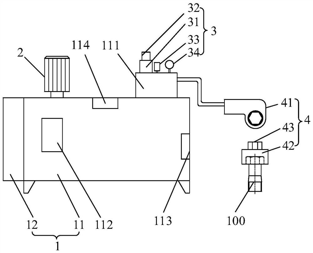 Bolt tightening device