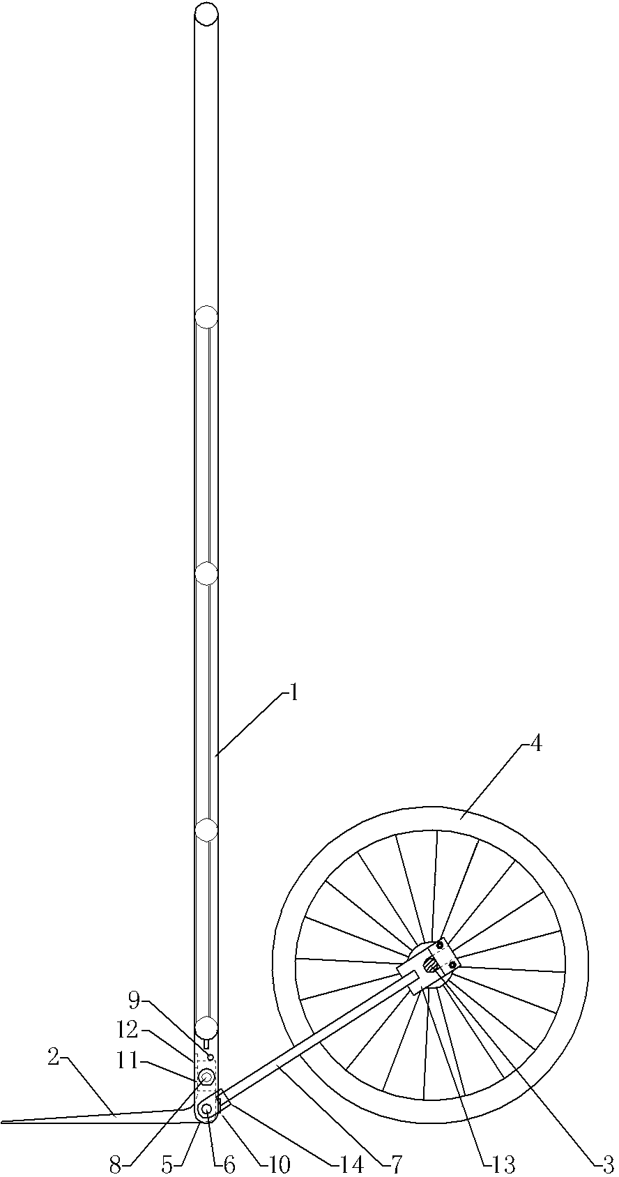 Transfer trolley used for stacking and destacking of bagged materials