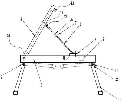 Folding easel for environmental art design