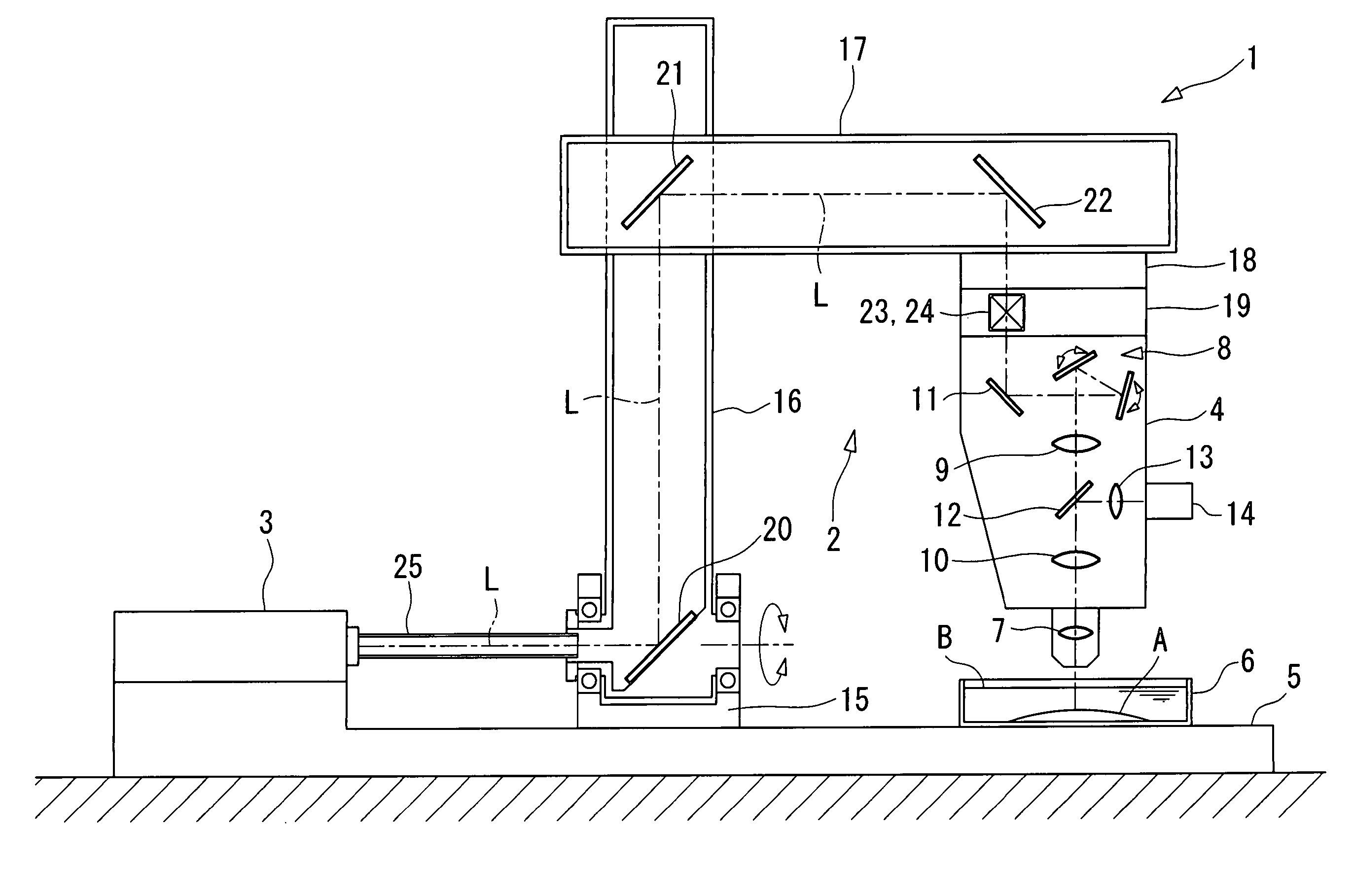 Microscope moving unit and microscope apparatus