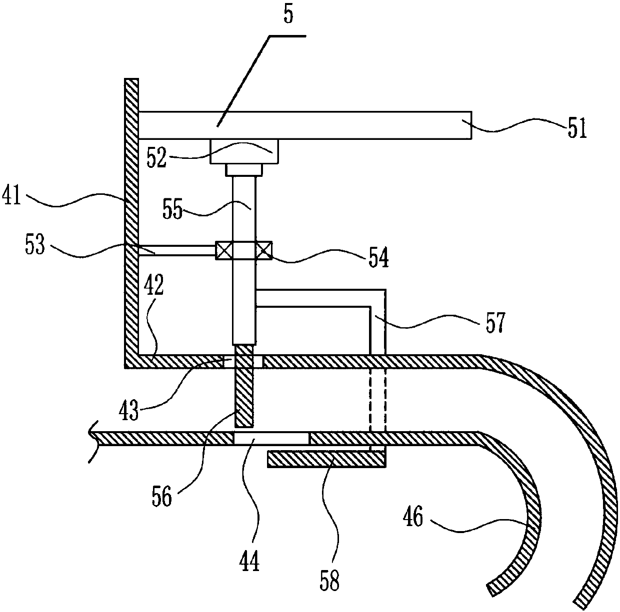 Large and small cargo separating device for truck unloading