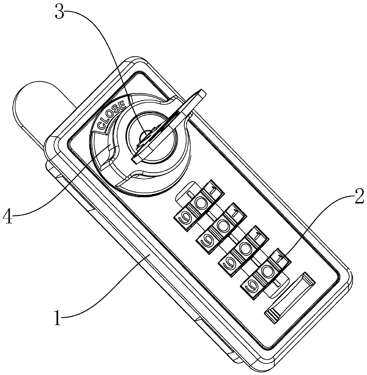 High strength antitheft dial plate lock