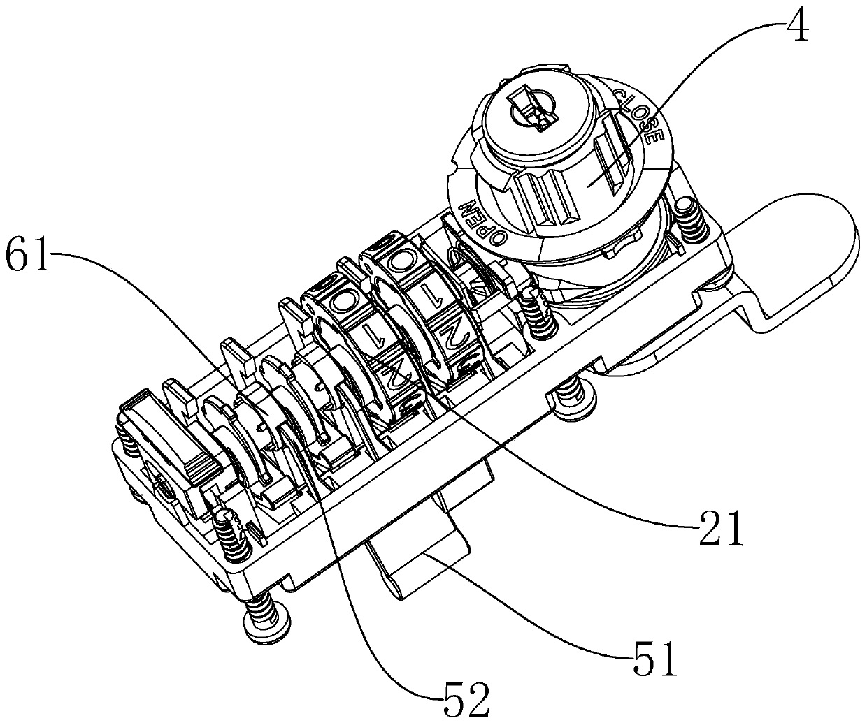 High strength antitheft dial plate lock