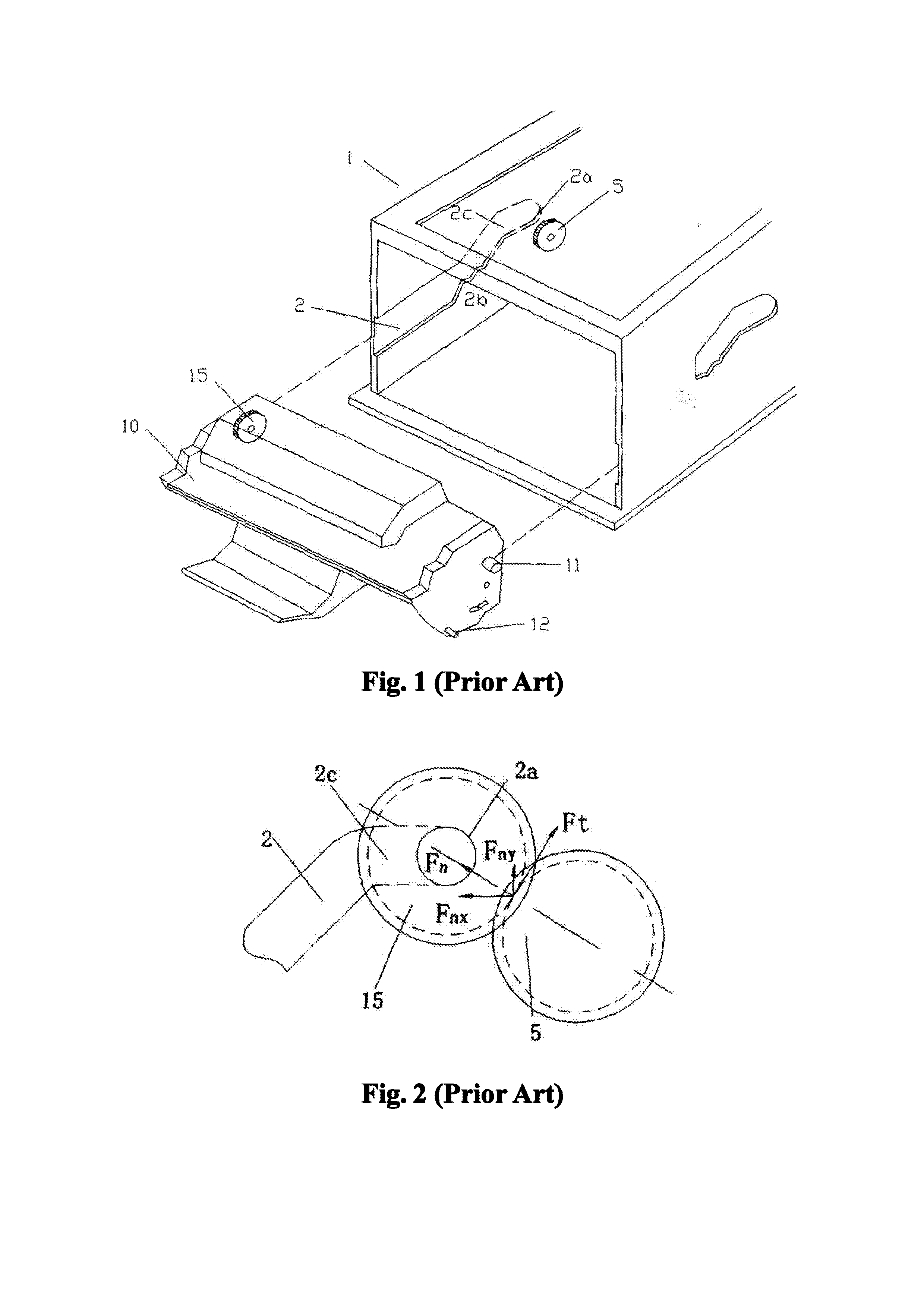 Image forming device, process cartridge engaged with the same and method for firmly positioning process cartridge in image forming device