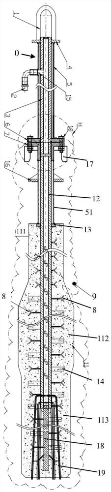 Composite gun body, stainless steel smelting system and ladle top blowing reduction and desulfurization process