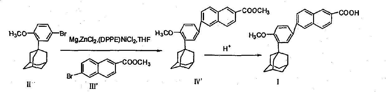 Method of preparing adapalene