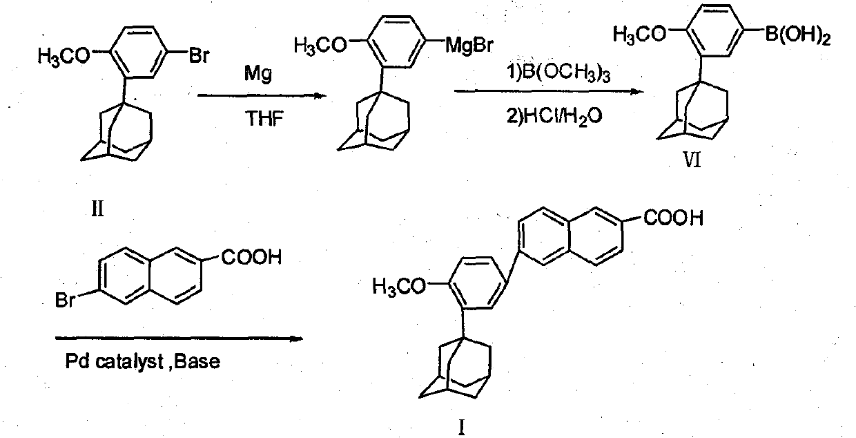 Method of preparing adapalene