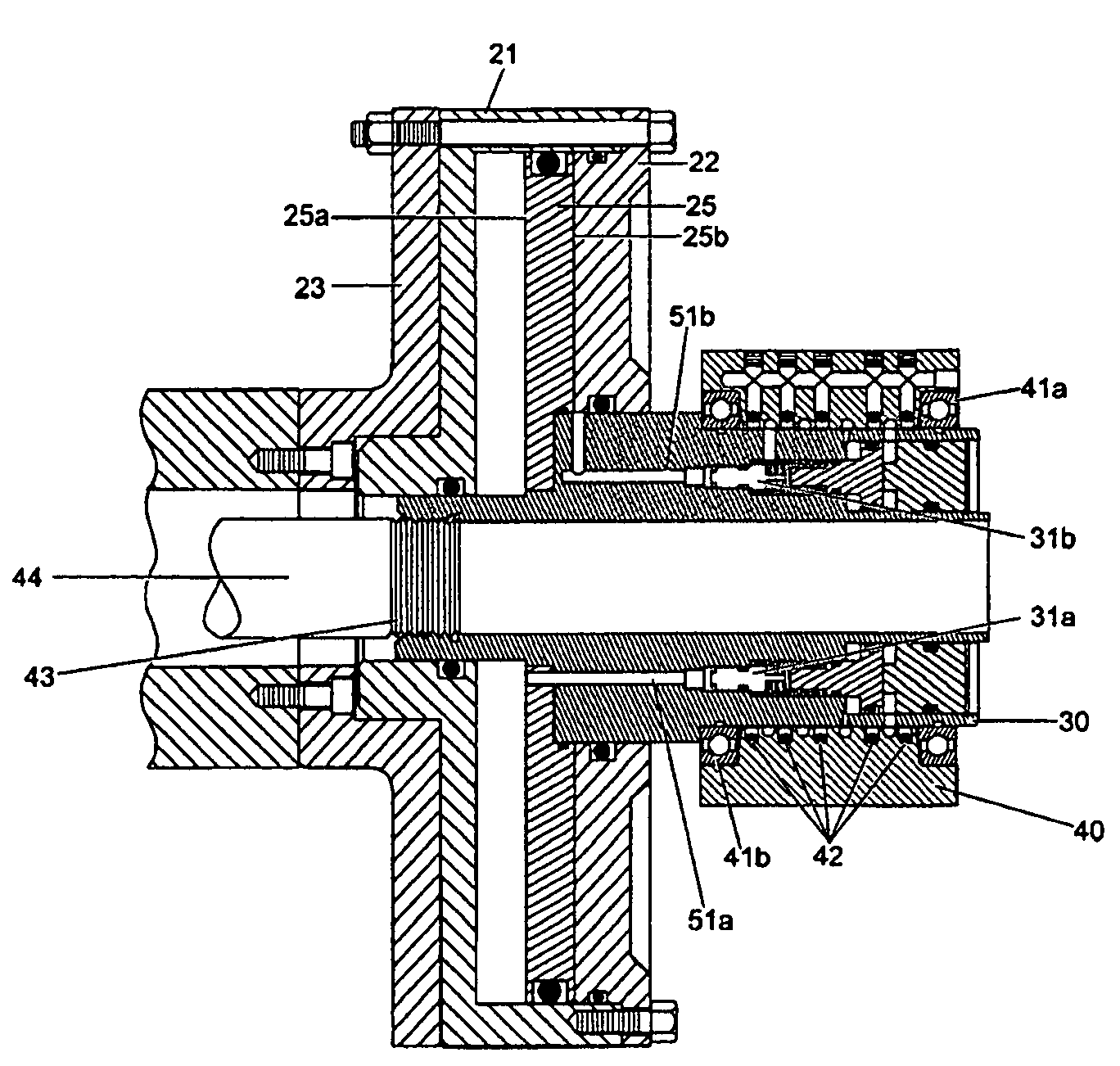 Linear actuator for rotating shaft assemblies