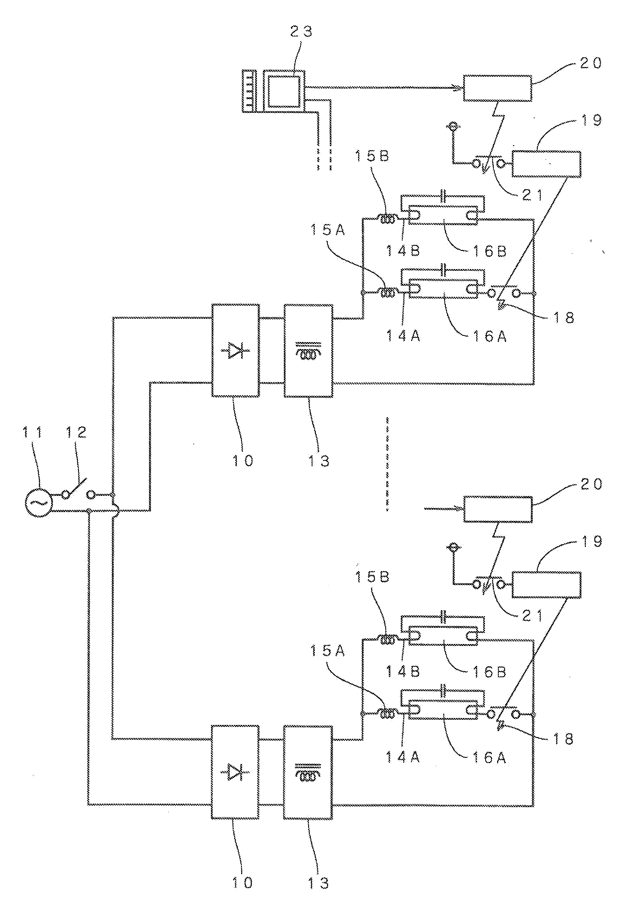 Fluorescent lamp appliance, and lighting control apparatus of fluorescent lamp appliance