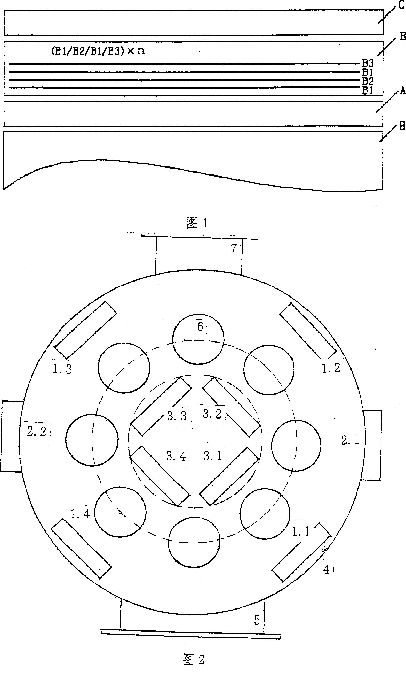 Nano super-lattice structured superhard composite film cutting tool and deposition method therefor