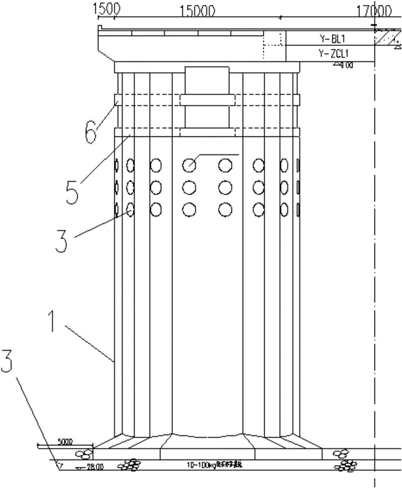 Two-way cross-shaped transparent combination type system