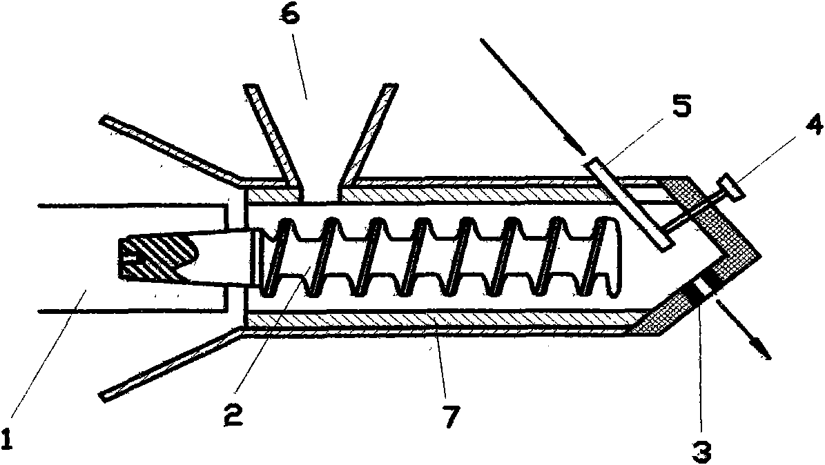 Welding rod spiral extrusion press with double-fastened reamer head