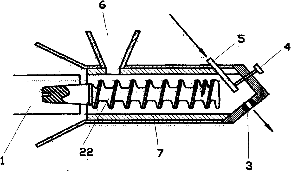 Welding rod spiral extrusion press with double-fastened reamer head