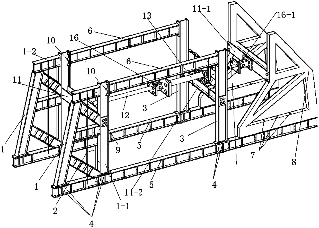 A reciprocating load loading device for automatically controlling axially stressed members and its application method