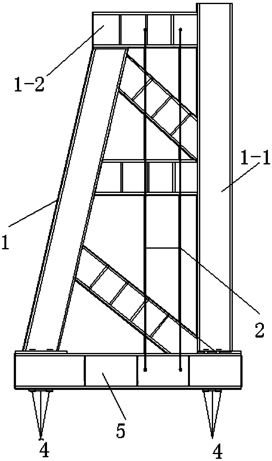 A reciprocating load loading device for automatically controlling axially stressed members and its application method