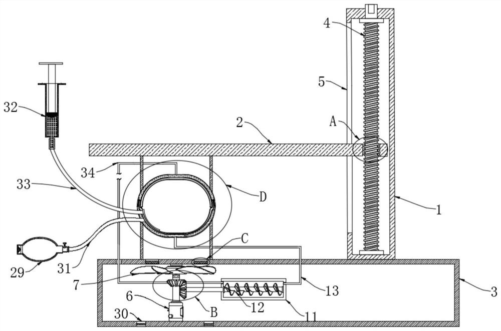 Arm pressing hemostasis equipment in field of medical instruments