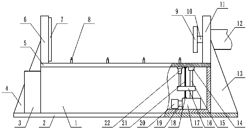 Automatic locating and pressing device for auto parts