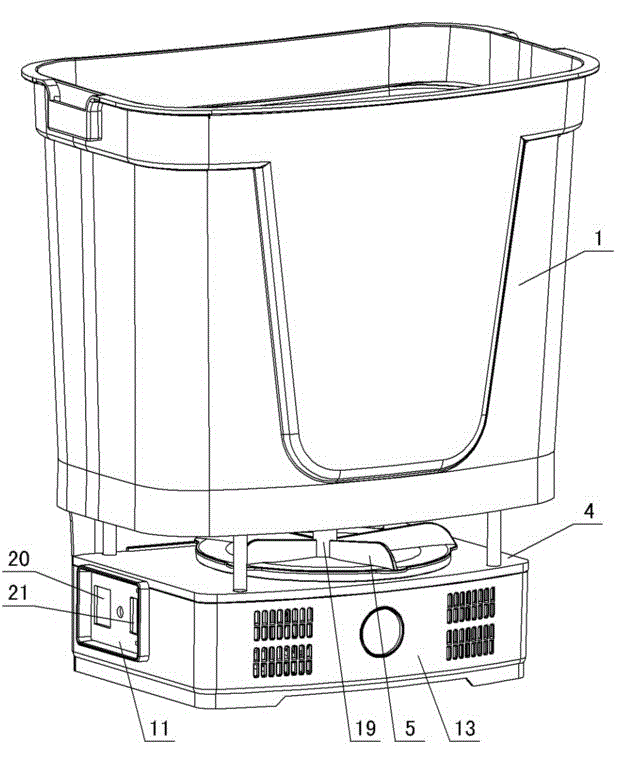 Backpack type electric fertilizer applicator