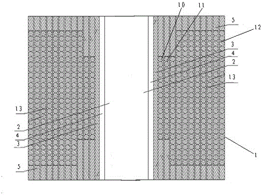 Layer coil for oil-immersed distribution transformer and manufacturing method of layer coil