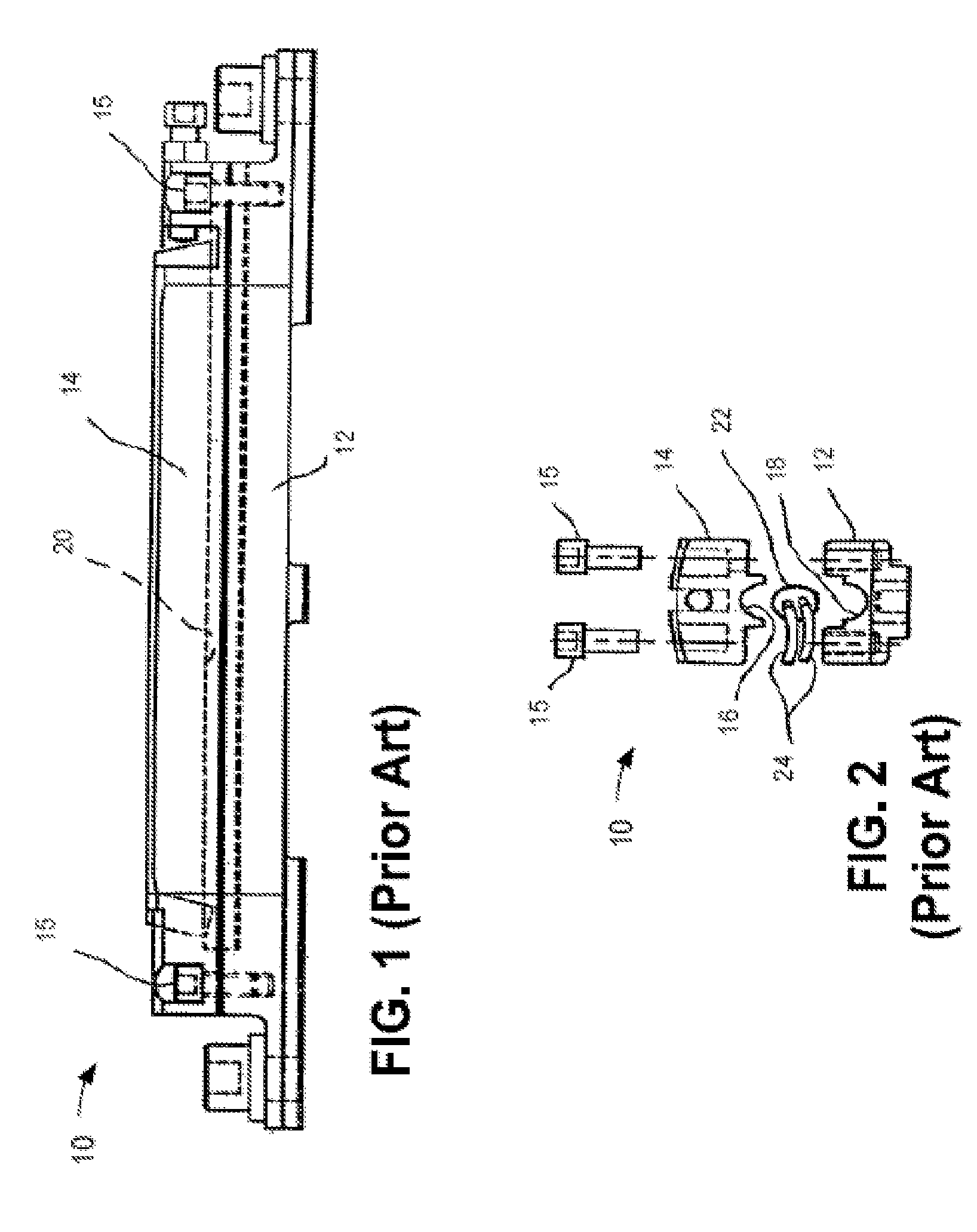 Split crimper for heat sealing packaging material