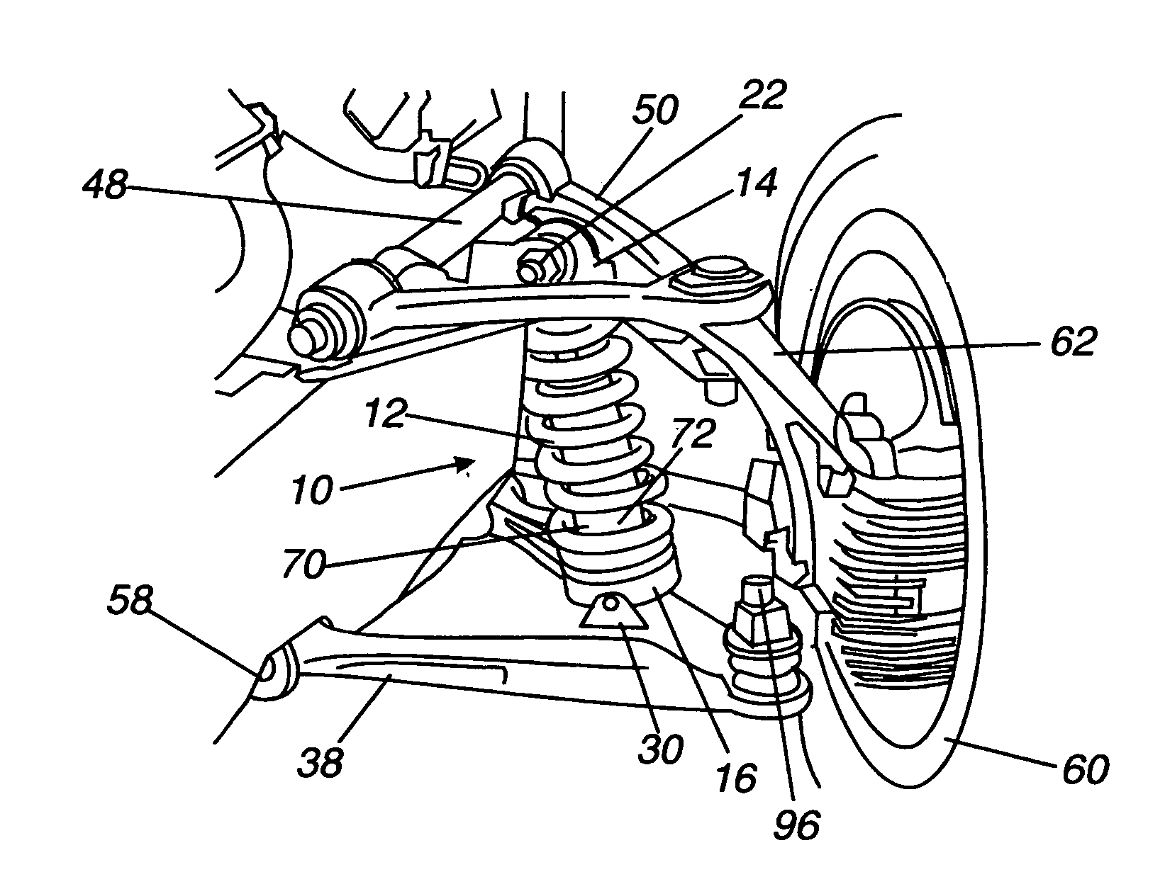 Linear suspension spring