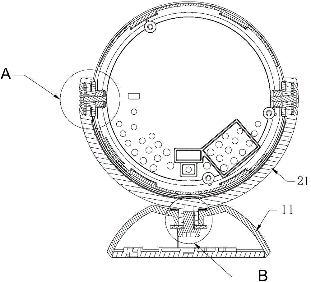 Rotary adjusting bracket structure and camera shooting instrument