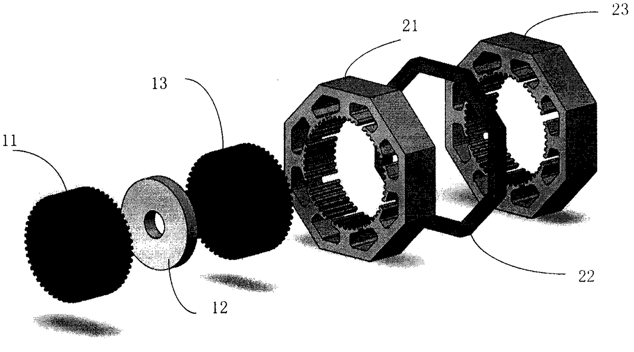 Hybrid stepping motor