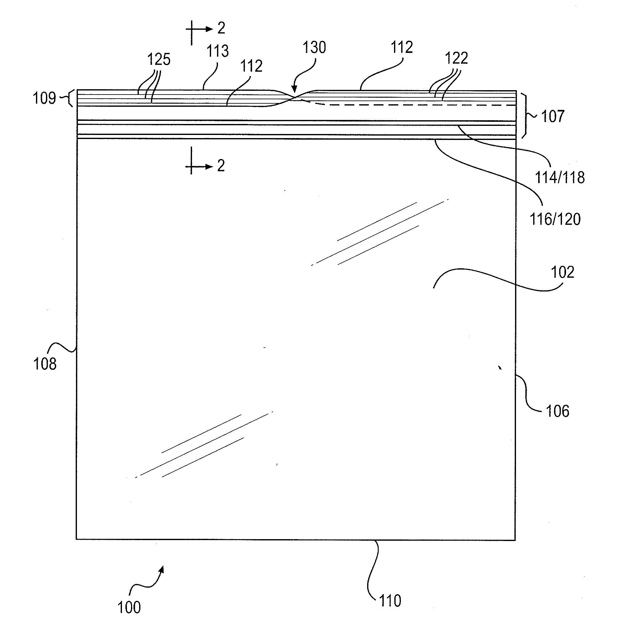 Storage Bag With Lips Shaped To Facilitate Unsealing Of The Bag