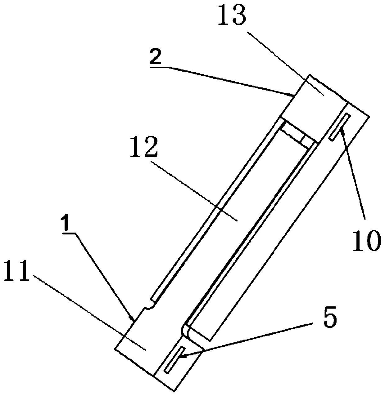 Online monitoring device for axial deformation of non-metal gathering and transportation pipeline