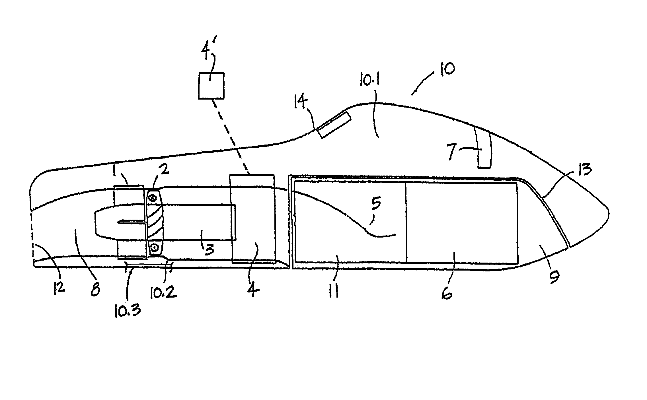 Electric motor-driven water craft, which is cooled by the surrounding water