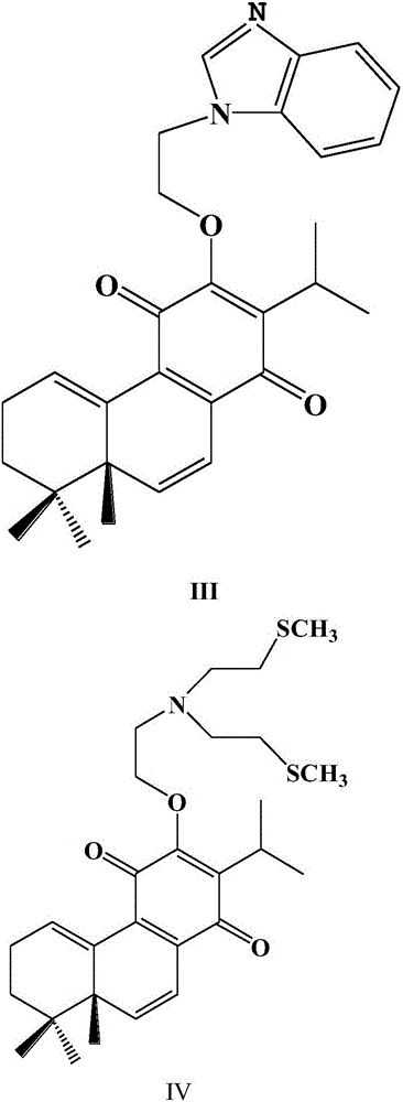 Application of composition of Salviskinone A derivatives in anti-inflammatory drugs