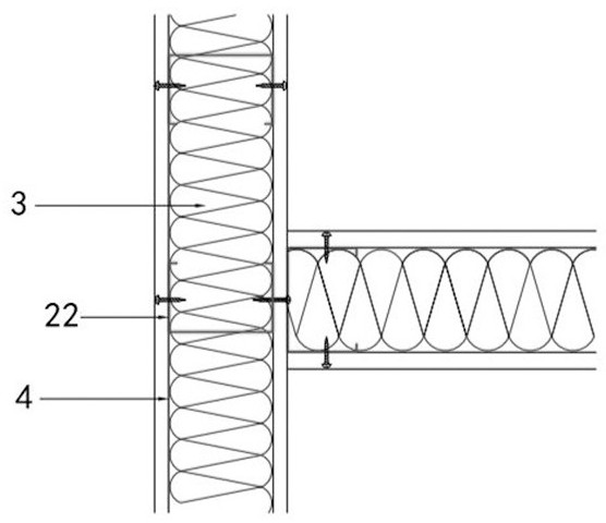 Light steel keel partition wall structure teaching aid