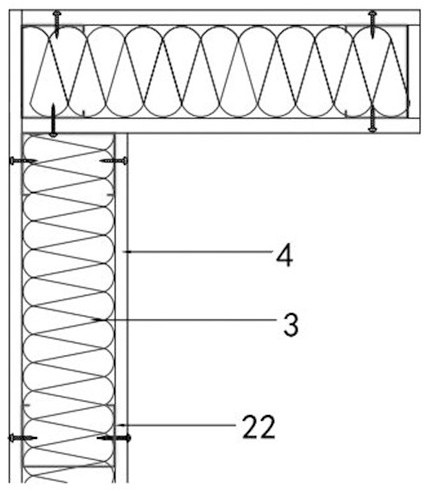 Light steel keel partition wall structure teaching aid