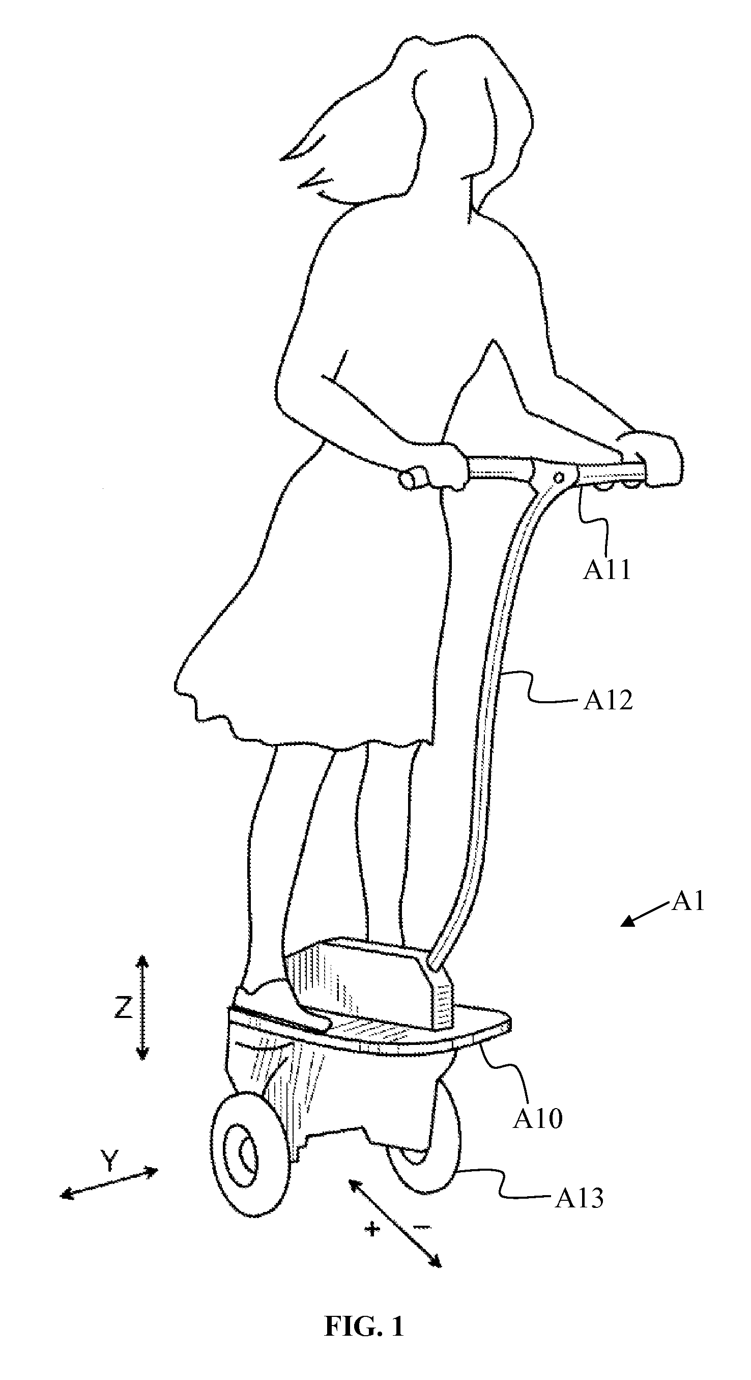 Human Powered and Electricity Balanced Personal Vehicle