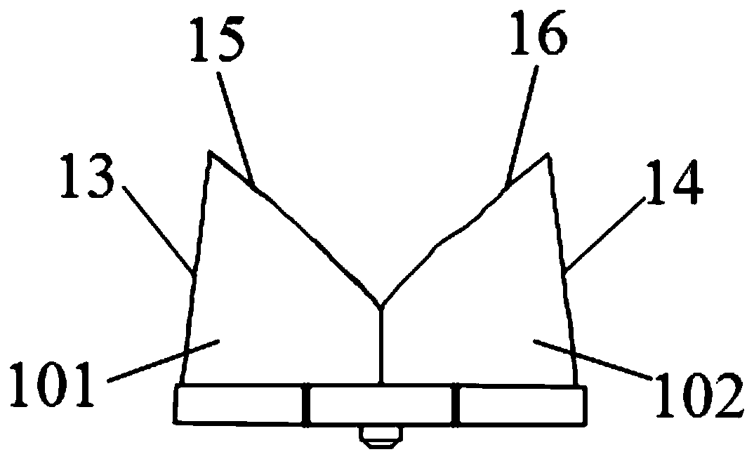 LED polarized lens with uniform brightness