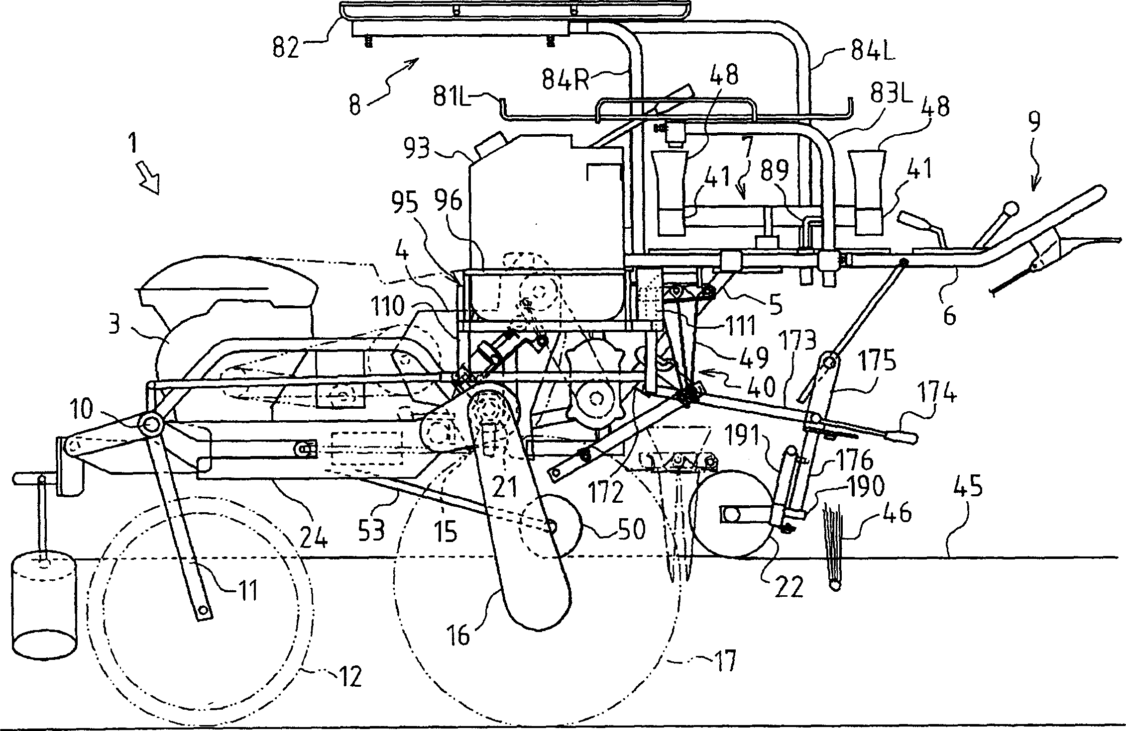 Seedling-transplanting machine