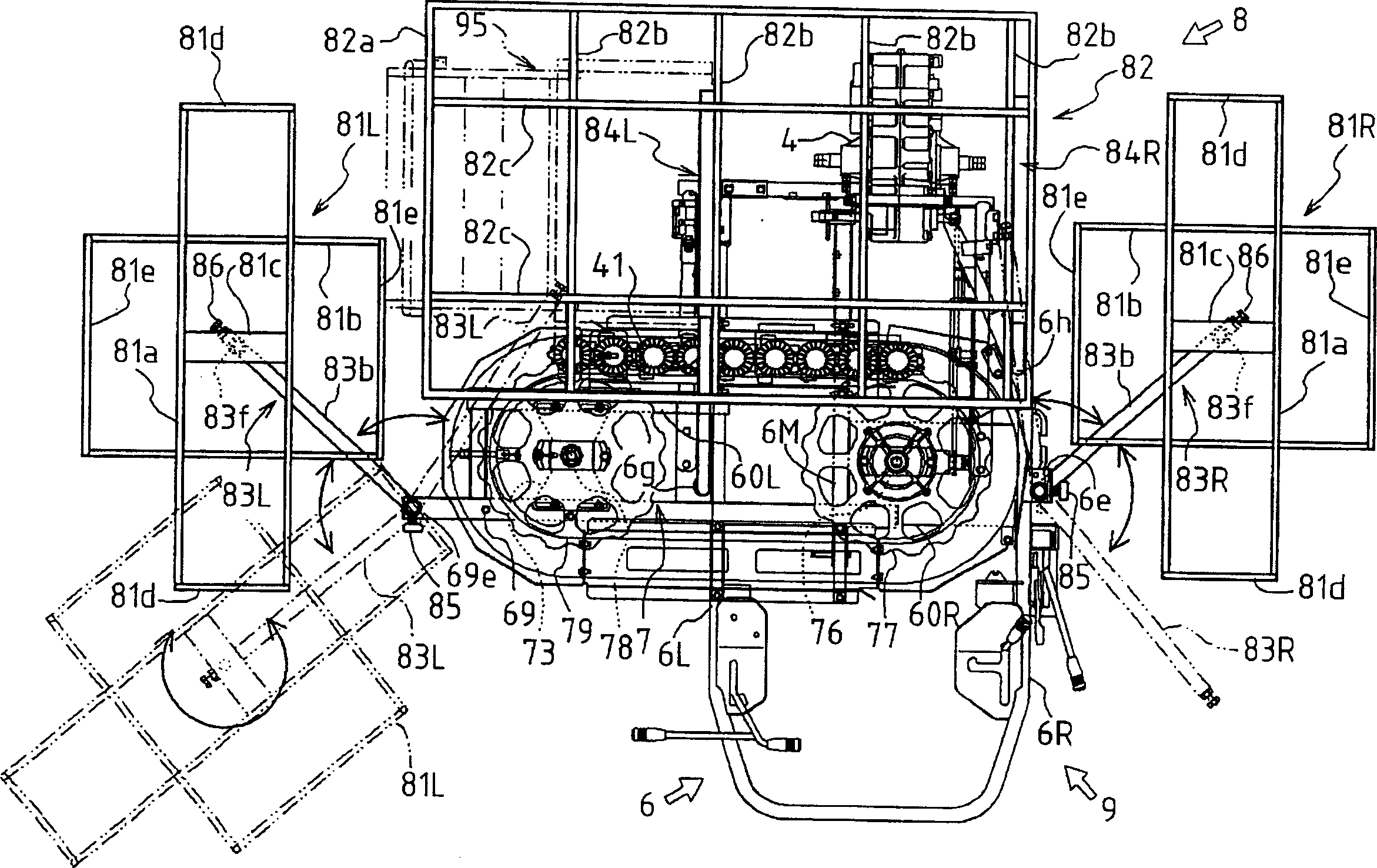 Seedling-transplanting machine