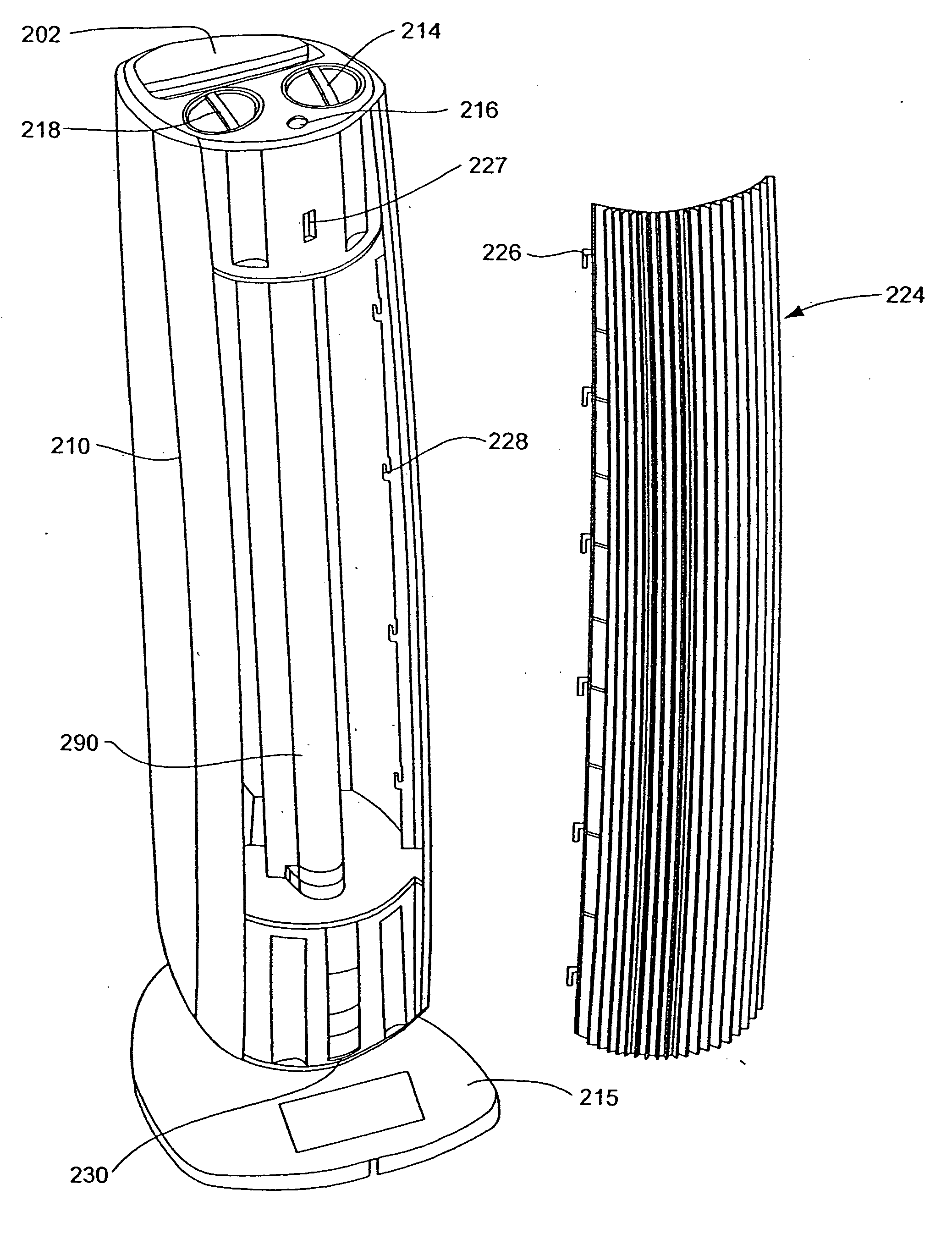 Electro-kinetic air transporter conditioner device with enhanced anti-microorganism capability and variable fan assist