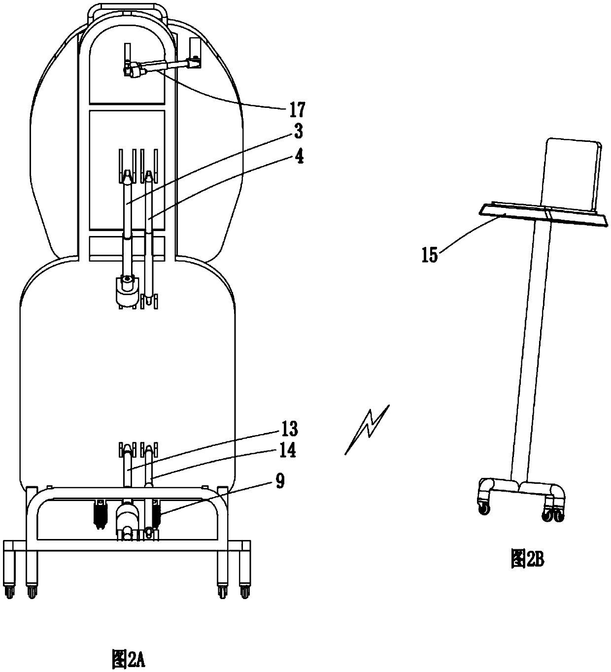 Adjustable balance standing bed with standing posture warning function