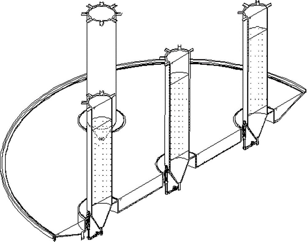 Drop oxygen enrichment type micro-aerobic-sludge-bed process and wastewater treatment method thereof