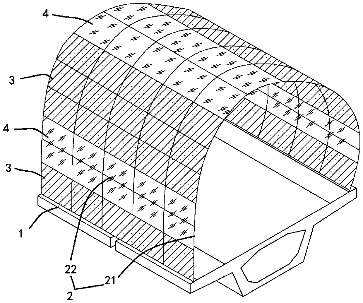 Circular totally-enclosed sound barrier for high-speed rail