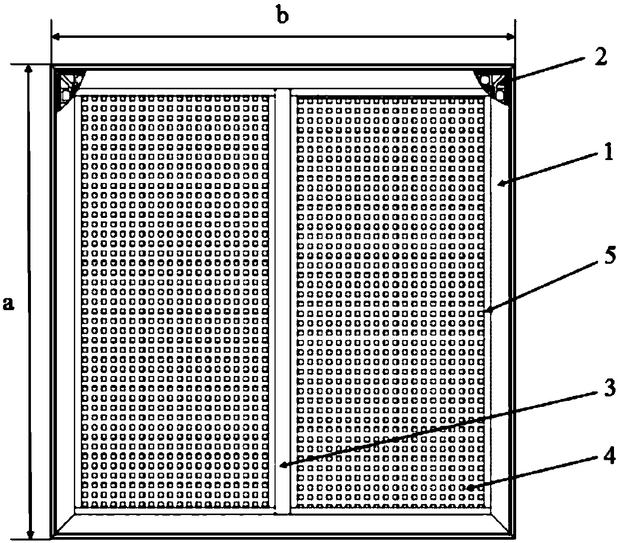 Combined electromagnetic shielding window