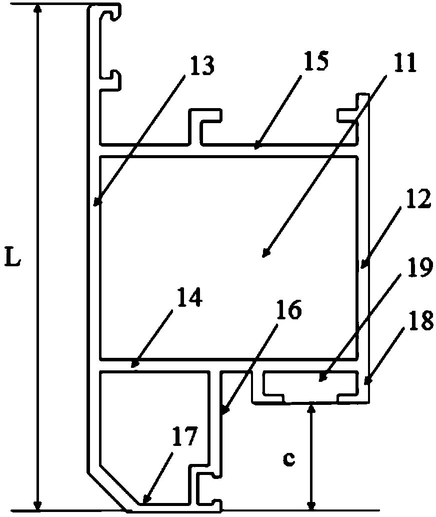 Combined electromagnetic shielding window